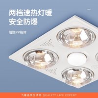 移动端、京东百亿补贴：FEIDIAO 飞雕 普通吊顶取暖led照明换气多功能浴霸