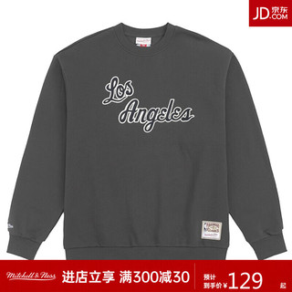 Mitchell&Ness MITCHELL & NESS NBA球队系列-湖人队圆领卫衣GREY