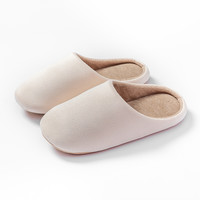 居家拖鞋女春秋季日式高级可机洗棉麻透气四季静音地板棉拖男