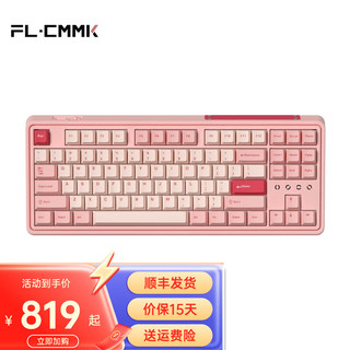 FL·ESPORTS 腹灵 CMK99三模无线蓝牙有线CMK87PRO机械键盘TTC爱心轴情人节限定