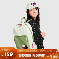 NIKE 耐克 双肩包男包女包学生儿童书包旅游背包FZ7254-020  白绿 MISC