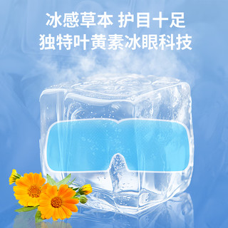 FIT MOMENT叶黄素冰敷眼罩冷敷眼贴缓解眼疲劳眼干眼涩遮光睡眠眼罩冰袋10贴