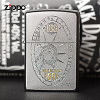 ZIPPO防风打火机 緞纱雕刻煤油之宝打火机 205-c-000011自由女神揭幕