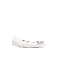 STUART WEITZMAN SW CRYSTAL FLEUR BALLET FLAT 春夏水晶平底鞋芭蕾鞋女浅口单鞋