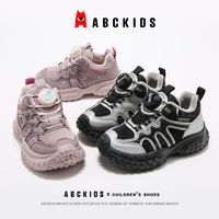 百亿补贴：ABCKIDS 童鞋冬季新款男童防滑舒适跑步鞋女童加绒保暖休闲运动鞋