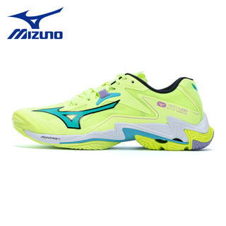 美津浓（MIZUNO）专业排球鞋WAVE LIGHTNING Z7男女款比赛减震室内外高端排球鞋Z8 荧光绿 WAVE LIGHTNING Z8 42.5 =275mm 荧光绿 Z8【脚感更轻弹】  新配色