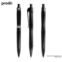 prodir 瑞士进口QS20三维按动中性笔黑色0.5mm prodir创意中性笔 商务高档签字笔会议笔设计师款中性笔定制