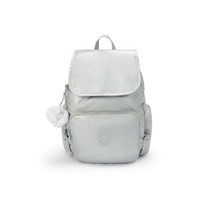 凯普林 kipling男女款2024秋冬新帆布包书包出游包猴子包双肩包背包 CITY ZIP S-金属银