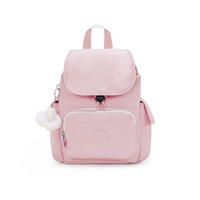 凯普林 kipling男女款2024秋冬新帆布包书包出游包猴子包双肩包背包 CITY PACK MINI-喜粉色