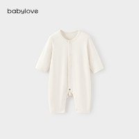 Babylove 婴儿连体衣秋冬季新生宝宝哈衣爬服羊毛保暖内衣打底衣服