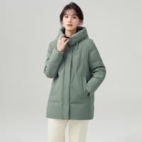 雪中飞 女式宽松羽绒服休闲百搭经典时尚秋冬防寒保暖羽绒服精致女