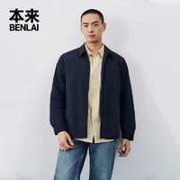 本来 BENLAI男士翻领羽绒服外套短款