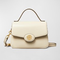 值选：TORY BURCH ROBINSON小号牛皮革手提包 153233