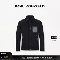 KARL LAGERFELD 卡尔拉格斐2024冬季休闲夹克老佛爷1K1D70101860 黑色 M