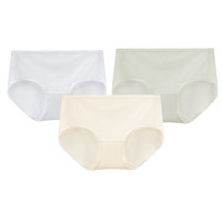 舒雅（Schiesser）女士Becover冰丝3A抑菌网眼透气裸感平角内裤【3条装】E0/22339T  3条