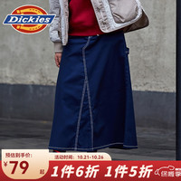 dickies半身裙 女士 宽松多口袋撞色压线长款半身裙 9515 深藏青色 XS