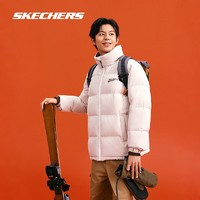 SKECHERS 斯凯奇 羽绒服女冬季短款2024年男士轻薄立领保暖面包外套