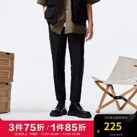 杰克·琼斯（JACK&JONES）冬季衣服男装潮流时尚纯色锥形长裤百搭简约舒适显瘦裤休闲裤子男 黑色-E40 195/96A/XXXLR