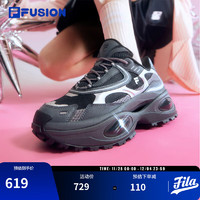 FILA FUSION 斐乐官方潮牌女鞋跑步鞋BIANCO III硬糖运动鞋休闲2024夏厚底潮鞋