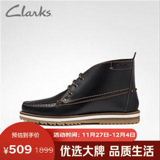 Clarks 其乐 男士牛皮户外工装靴 Durston Mid 261621477