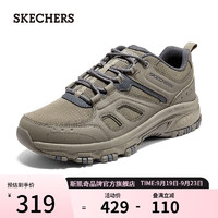 斯凯奇（Skechers）男子休闲舒适户外鞋237379 灰褐色/TPE 42.50 