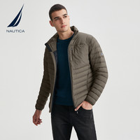 NAUTICA/诺帝卡男装冬季防轻泼水保暖轻薄羽绒服JC1321 0ZM橄榄绿(213) XXL