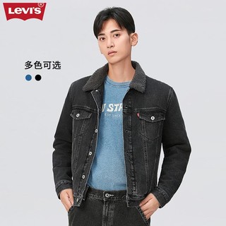 Levi's李维斯春季男女同仿羊羔绒棉服时尚休闲牛仔夹克外套