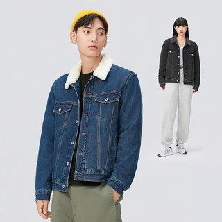 Levi's李维斯春季男女同仿羊羔绒棉服时尚休闲牛仔夹克外套