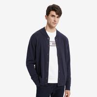 TOMMY HILFIGER 男女舒适纯羊绒棒球领纽扣开衫针织毛衣外套29915