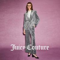 Juicy Couture 橘滋 光泽感丝绒女式休闲裤