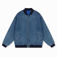 限尺码：Levi's 李维斯 男士棒球服双面穿牛仔外套