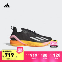 adidas 阿迪达斯 罗兰加洛斯大满贯系列adizero Cybersonic网球鞋男阿迪达斯 黑色/白 42