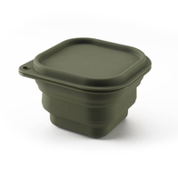 Awada 户外露营硅胶便携可折叠碗 LTS0757G-GRN