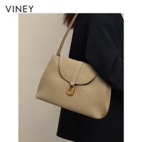 百亿补贴：VINEY 真皮包包女2024新款单肩包高级感大容量上班通勤托特包百搭