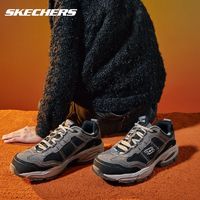 百亿补贴：SKECHERS 斯凯奇 男鞋2024休闲鞋复古潮流运动鞋秋冬款厚底老爹鞋