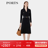 PORTS 宝姿 女装三醋酸时尚气质收腰连衣裙 ALP9D002PWB006