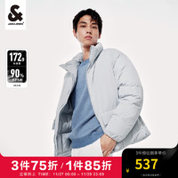 杰克·琼斯（JACK&JONES）冬季男装潮流宽松防泼水外套时尚舒适百搭轻薄羽绒服男士 淡蓝色223312014 170/92A/S