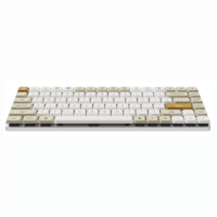 keychron机械键盘原厂Cherry高度矮轴PBT热升华OSA/OEM/XDA键帽不透二色拼 PBT-59矮轴双色PBT键帽大全套 - 骆驼色