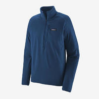 巴塔哥尼亚（Patagonia）男子抓绒衣R1 Pullover 秋冬款户外舒适休闲保暖套头衫长袖上衣 Superior Blue (SPRB) 3XL