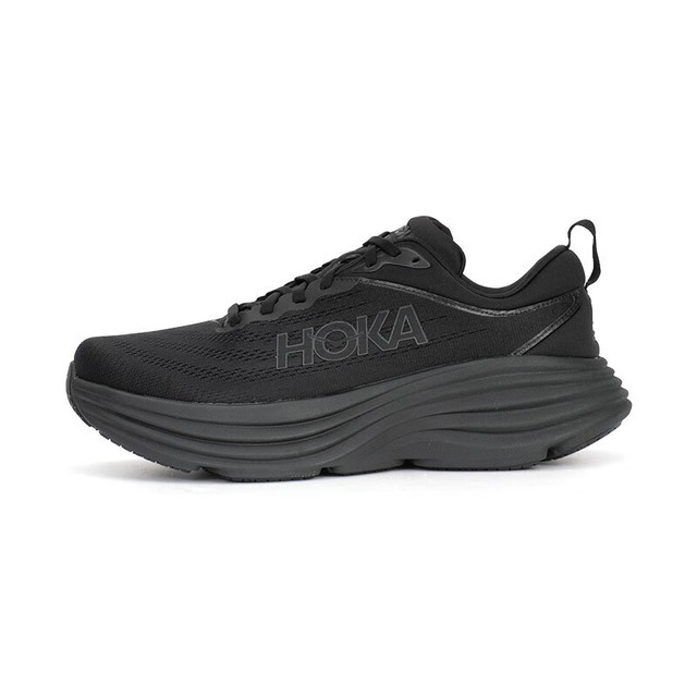 HOKA ONE ONE 男女款 Bondi 8轻便缓震慢跑鞋运动鞋 男款宽版BBLC-黑/黑 9