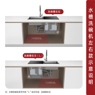 方太（FOTILE）水槽洗碗机C3B家用嵌入式高能气泡全自动除菌烘干 果蔬净洗海鲜三合一 3-7口之家C3B洗碗机 C3BL（左侧洗碗机）