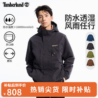 添柏岚（Timberland）男装防水冲锋衣S24户外休闲夹克|A41GB A41GBM45/黑色 XL