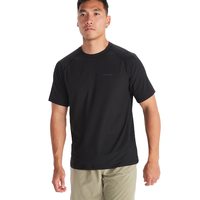 MARMOT 男式 Windridge 短袖 T 恤,黑色,中号