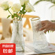 JX 京喜 玻璃花瓶透明竖条纹*1个装（17*5.5*8）