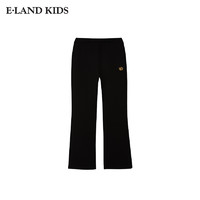 E-LAND KIDS eland kids衣恋童装女童喇叭裤2024年冬季新品学院风撞色徽章刺绣