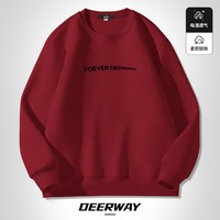 Deerway 德尔惠 秋季套头圆领运动卫衣男士运动长袖卫衣男