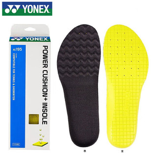 YONEX 尤尼克斯 专业防护舒适透气减震缓冲动力垫鞋垫AC195黄色L码