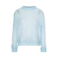 女式潮流时尚简约小清新拼接网纱毛衣