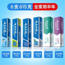 云南白药 牙膏家庭装薄荷香型清新口气护龈减轻牙龈问题官方正品