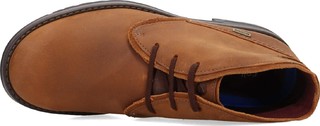 Clarks 男士 Morris Peak 防水高帮靴 深褐色（Dark Tan Leather）